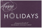 Checkerboard Corporate Holiday Greeting Cards - Happy Holidays (HLC-CDI-T)