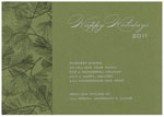Checkerboard Corporate Holiday Greeting Cards - Pine Pattern (HLC-DWI-N)