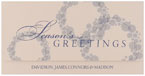Checkerboard Corporate Holiday Greeting Cards - Abstract Wreaths (HLC-NDS-O)