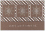 Checkerboard Corporate Holiday Greeting Cards - Snowflake Trio (HLC-NJB-D)