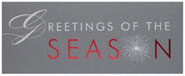 Checkerboard Corporate Holiday Greeting Cards - Silver & Crimson Greetings (HLC-OMV-B)