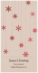 Checkerboard Corporate Holiday Greeting Cards - Crimson Snowfall (HLC-OUR-F)