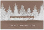 Checkerboard Corporate Holiday Greeting Cards - Sterling Pinery (HLC-QED-D)