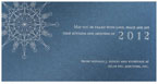 Checkerboard Corporate Holiday Greeting Cards - Sterling Snowflake (HLC-QVW-N)