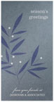Checkerboard Corporate Holiday Greeting Cards - Silverberry (HLC-UXN-K)