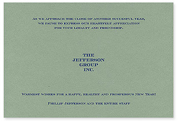 Checkerboard Corporate Holiday Card - Spirit Of The Season (HLC-BYY-D)