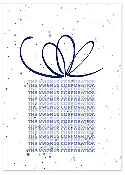 Checkerboard Corporate Holiday Card - Make A Gift Of Your Company Name (HLC-GER-H)