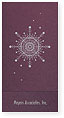 Checkerboard Corporate Holiday Card - Elegant Snowflake (HLC-ABJ-Q)