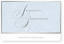 Checkerboard Corporate Holiday Card - Flourish Of The Season (HLC-AQS-O)