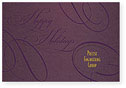 Checkerboard Corporate Holiday Card - Aubergine Holidays (HLC-CEP-B)