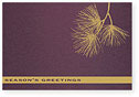 Checkerboard Corporate Holiday Card - Golden Bough (HLC-CLK-D)