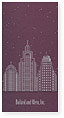 Checkerboard Corporate Holiday Card - Silver Skyline (HLC-FJW-Q)