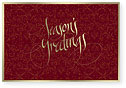 Checkerboard Corporate Holiday Card - Season's Greetings (HLC-GUN-T)