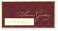 Checkerboard Corporate Holiday Card - Modern Scrollwork (HLC-HBT-H)