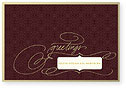 Checkerboard Corporate Holiday Card - Flourished Greetings (HLC-HQV-Y)