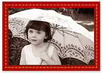 Checkerboard Holiday Photo Card - Adornment (HLP-JFA-H)