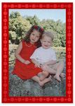 Checkerboard Holiday Photo Card - Baubles (HLP-JYV-V)