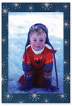 Checkerboard Holiday Photo Card - Let It Snow (HLP-MEA-J)