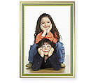 Checkerboard Holiday Photo Card - Greens Of The Season (HLP-AUB-O)