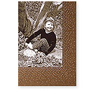 Checkerboard Holiday Photo Card - Celestial (HLP-RQR-R)
