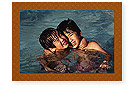 Checkerboard Holiday Photo Card - Geometric (HLP-SDV-J)