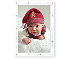 Checkerboard Holiday Photo Card - Glittering Stars (HLP-TOV-V)