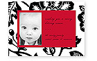 Checkerboard Holiday Photo Card - Holiday Flora (HLP-VBS-H)
