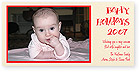 Checkerboard Holiday Photo Card - Handlettered Greetings (HLP-YMS-V)