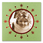 Checkerboard Holiday Photo Card - Berry Garland (HLP-AAY-R)