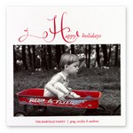 Checkerboard Holiday Photo Card - Holiday Bliss (HLP-ABA-U)