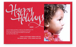 Checkerboard Holiday Photo Card - Holiday Handlettering (HLP-AWY-N)
