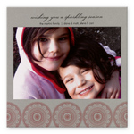 Checkerboard Holiday Photo Card - Mandala (HLP-EOS-D)