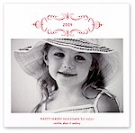 Checkerboard Holiday Photo Card - Cherished (HLP-EQR-E)