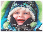 Checkerboard Digital Holiday Photo Cards - Delicate Frame (HLG-APR-Q)