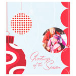 Checkerboard Digital Holiday Photo Cards - Ornamental Greetings (HLG-BPG-G)