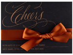 Checkerboard Holiday Greeting Cards - Cheers! (HLG-CQE-G)