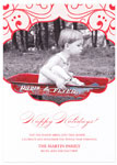 Checkerboard Digital Holiday Photo Cards - Silhouette (HLG-DNB-B)
