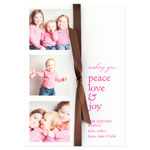 Checkerboard Digital Holiday Photo Cards - Trio (HLG-DWN-W)