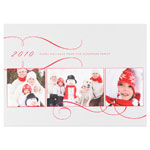 Checkerboard Digital Holiday Photo Cards - A Swirl Wind Holiday (HLG-EFE-X)