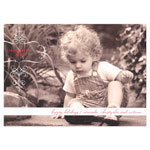 Checkerboard Digital Holiday Photo Cards - Calligraphic Greetings (HLG-EHR-M)
