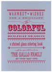 Checkerboard Holiday Greeting Cards - Colorful Holiday (HLG-EKI-G)