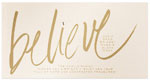 Checkerboard Holiday Greeting Cards - Believe Greeting (HLG-MOD-N)