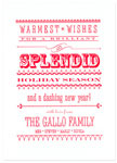 Checkerboard Holiday Greeting Cards - Fun Poster Greetings (HLG-EYM-Y)