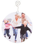 Checkerboard Digital Holiday Photo Cards - Ornament Photo (HLG-FAA-P)