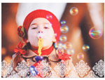 Checkerboard Digital Holiday Photo Cards - Dazzle Border 1 (HLG-GSE-M)