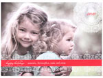 Checkerboard Digital Holiday Photo Cards - Festive Lace (HLG-IRS-B)