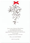 Checkerboard Holiday Invitations - Holiday Mistletoe (HLG-LWQ-H)