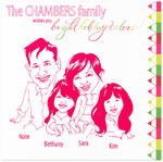 Checkerboard Holiday Greeting Cards - Holiday Colors (HLG-AMO-K)