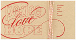 Checkerboard Holiday Greeting Cards - Peace Love Hope (HLG-CYN-X)