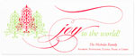 Checkerboard Holiday Greeting Cards - Joy to the World (HLG-EMA-A)